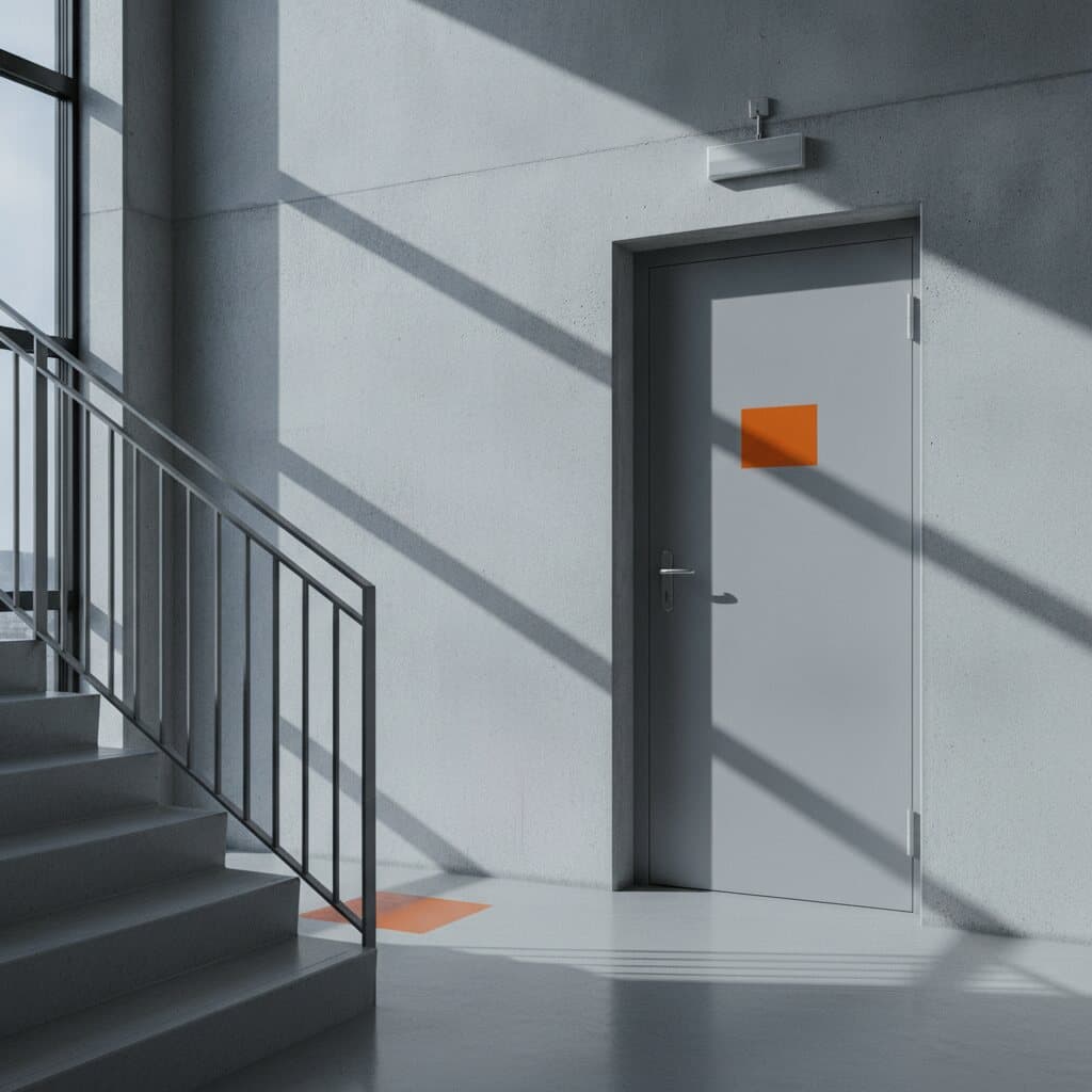 Brandschutztür einflüglig — Brandschutztüren aus dem EBM-Katalog (Position DFSL)